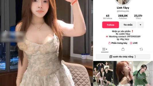 Việt Nam – Clip nóng Linh Tây TikTok gợi cảm